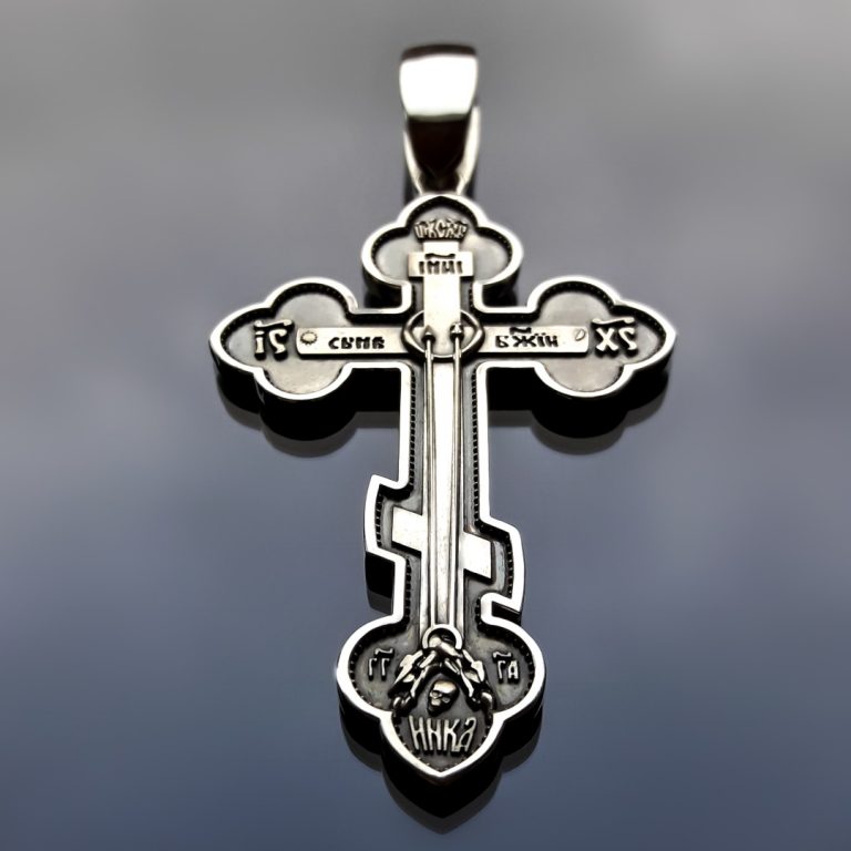 Крест серебряный восьмиконечный | Кустодия-творческая мастерская